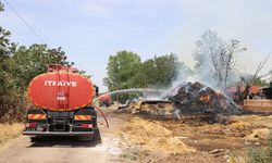 Edirne'de bir çiftlikte çıkan yangın söndürüldü