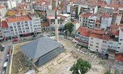 Edirne'de restorasyonu süren Muradiye Camisi'nin temel ve duvarları güçlendirildi