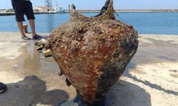 Enez Limanı'nda yapılan çevre temizliğinde amfora bulundu