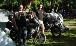 Motosiklet tutkunları Bayramiç'te bir araya geldi