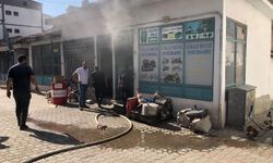 Osmaneli'de motosiklet tamirhanesinde çıkan yangın söndürüldü