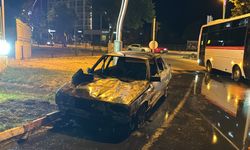 Edirne'de otomobilde çıkan yangın söndürüldü