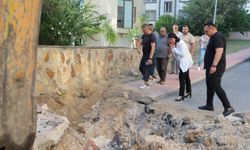 Edirne'de yağmur giderinde mahsur kalan kedi yavrusu, kaldırım ve asfalt kırılarak kurtarıldı