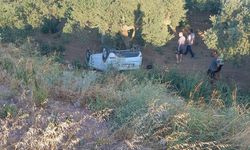 Erdek'te devrilen otomobilin sürücüsü yaralandı
