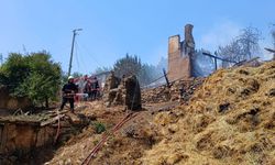 Sakarya'da 2 ahşap ev ve 1 samanlık yandı