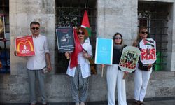 Üsküdar'da "Birleşmiş Vicdanlar" hareketinden İsrail'i boykot eylemi
