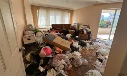 Nilüfer'de bu evden tonlarca çöp çıktı