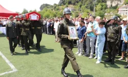 Şehit Er  Ahmet Saygın yapılan törenle Yığılca'da toprağa verildi 