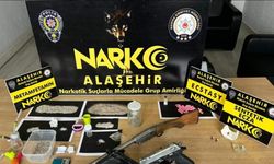 Alaşehir’de 8 adrese eş zamanlı uyuşturucu baskını: 5 tutuklama