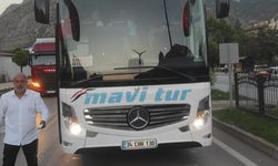 Amasya’da yolcu otobüsü yayaya çarptı