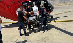 Ambulans helikopter uyanamayan çocuk için havalandı