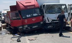 Ankara’da iki kamyonun çarpıştığı kazada 3 kişi yaralandı