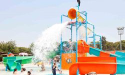 Aydın Tekstil Park’taki Aquapark çocukların gözdesi oldu