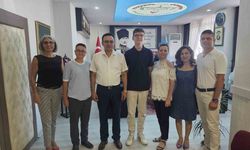 Bandırma İlçe Milli Eğitim Müdürü, Türkiye birincilerini makamında ağırladı
