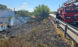Bandırma’da yangın, evlere sıçramadan söndürüldü