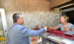 Başkan Balaban 3 mahallede esnaf ziyareti yaptı