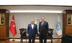 Başkan Büyükkılıç’a Kaymakam Karacan’dan veda ziyareti