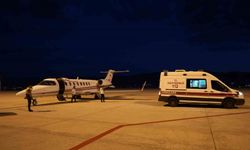 Bir günlük bebek için ambulans uçak havalandı