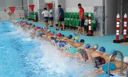 Bozdoğan Yarı olimpik Yüzme Havuzu’nda ilk kulaç atıldı