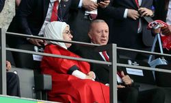 Cumhurbaşkanı Recep Tayyip Erdoğan, Türkiye - Hollanda maçını izledi