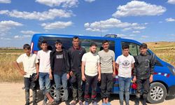 Edirne’de 8 yabancı  uyruklu kaçak göçmen yakalandı