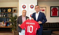 Giorgio Marrapodi, TFF Başkanı Hacıosmanoğlu’nu ziyaret etti