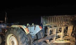 Hafif ticari araç traktöre çarptı: 6 yaralı