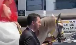 İstanbul’da at üstünde gelin alma geleneği yeniden yaşatıldı