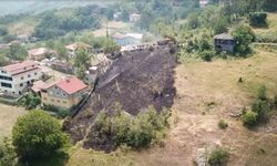 Kastamonu’da tarlada çıkan anız yangını, evlere sıçramadan söndürüldü