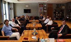 Kütahya Belediye Başkanı Eyüp Kahveci, başkanlar Ünlüce, Kurt ve Ataç’ı ağırladı