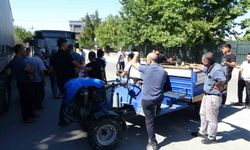 Malatya’da MOTAŞ’ın hatlarını iptal ettiği mahalleli çapa motoru ile yol kesti