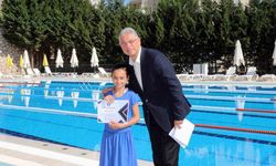Mudanyalı minik yüzücüler sertifikalarını aldı