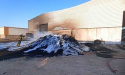 Plastik dönüşüm fabrikasında çıkan yangın söndürüldü