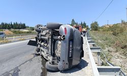 Söke’deki kazada iki araç devrildi: 4 yaralı