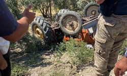 Ters dönen traktörün 18 yaşındaki sürücüsü öldü