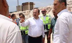 Vali Pehlivan, Yenişehir ilçesinde toplu konut inşaatında incelemelerde bulundu
