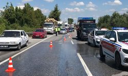 D-140’a dökülen asit paniğe yol açtı: Yol trafiğe kapatıldı, bölgeye AFAD ekipleri sevk edildi