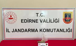 Edirne'de uyuşturucuyla yakalanan şüpheli gözaltına alındı