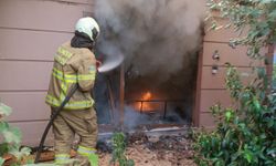 Susurluk’ta çıkan ev yangınında bir kişi yaralandı