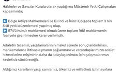 Adalet Bakanı Tunç: "Toplam 968 yeni mahkeme kuruluyor"