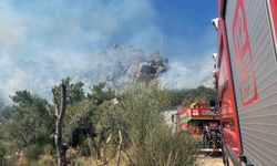 Bodrum’da çıkan yangın MUSKİ’nin arıttığı su ile söndürüldü