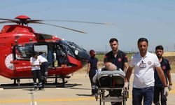 Diyarbakır’da kalp krizi geçiren 72 yaşındaki adam ambulans helikopterle hastaneye sevk edildi