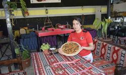 Diyarbakırlı milli bilek güreşçisinden yöresel malzemelerle "Pirano" pizza