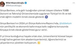 Dünya Bankası, orta gelir tuzağından çıkmak isteyen ülkelere TOBB Ekonomi ve Teknoloji Üniversitesi’nin eğitim modelini örnek olarak gösterdi