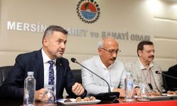 Hisarcıklıoğlu ve Elvan, Mersin’de iş adamları ile bir araya geldi