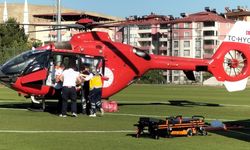 Kazada yaralanan yaya hava ambulansı ile Malatya’ya sevk edildi