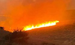 Malatya’da yüzlerce dönüm alanda anız yangını