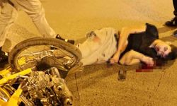 Motosiklet kazasında ağır yaralanan sürücü yoğun bakımda hayata tutunmaya çalışıyor