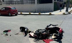 Otomobil ve elektrikli motosiklet çarpıştı: 1 çocuk yaralandı