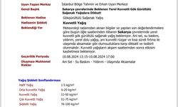 Sakarya Valiliği sağanağa karşı uyardı